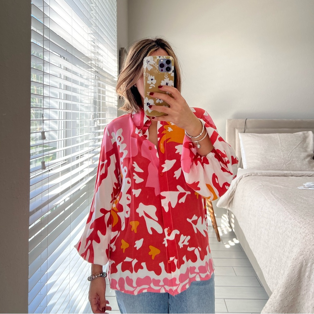 Pink blouse
